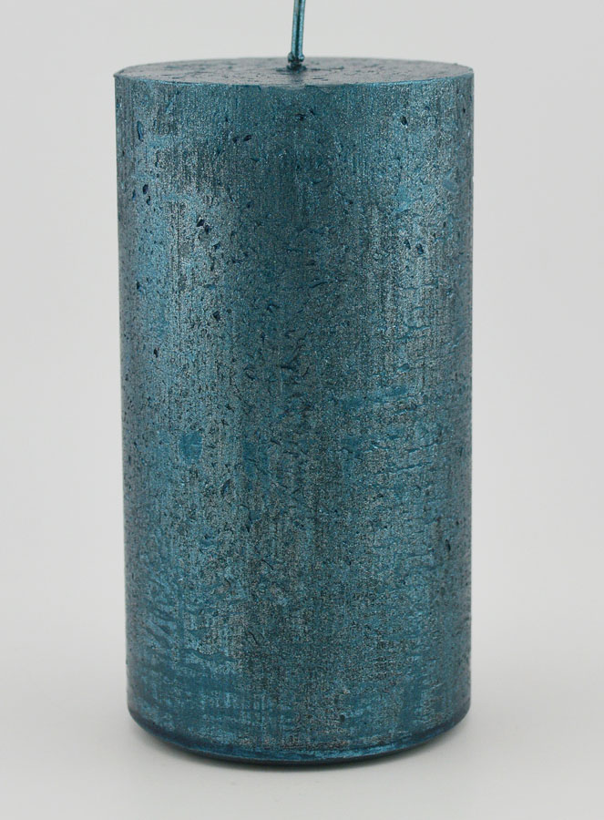 Candela di Natale Moderna - Blu Verde (pic 1)