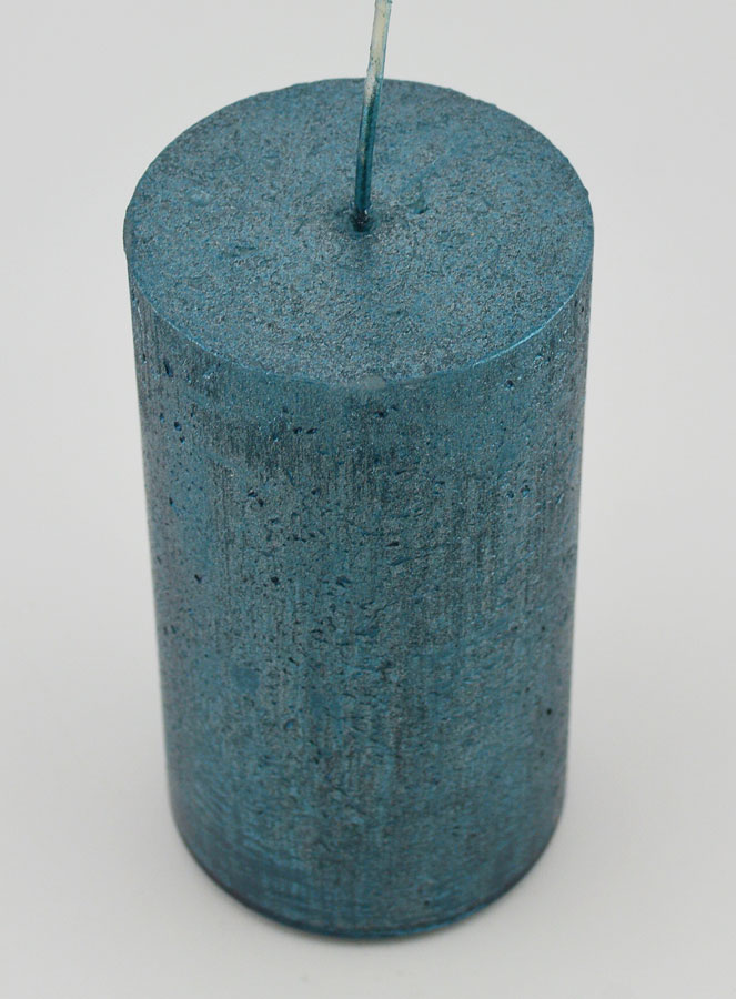 Candela di Natale Moderna - Blu Verde (pic 2)