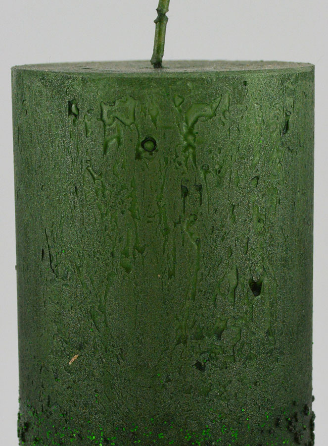 Candela Decorativa Effetto Pepite - Verde (pic 3)