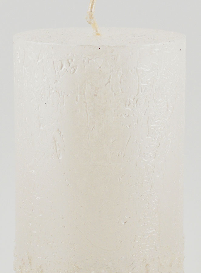 Candela di Natale Effetto Pepite - Bianco Perlato (pic 3)