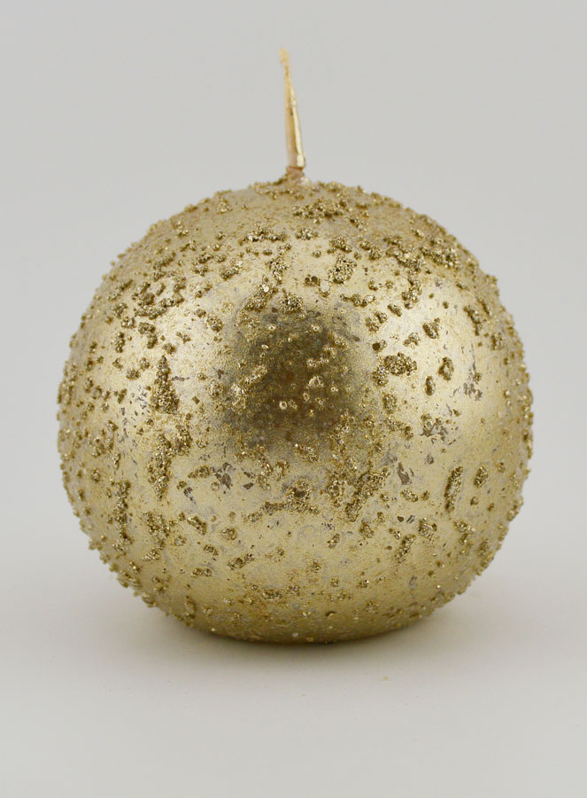 Candela Sfera Decorativa Glitterata - Champagne (pic 1)