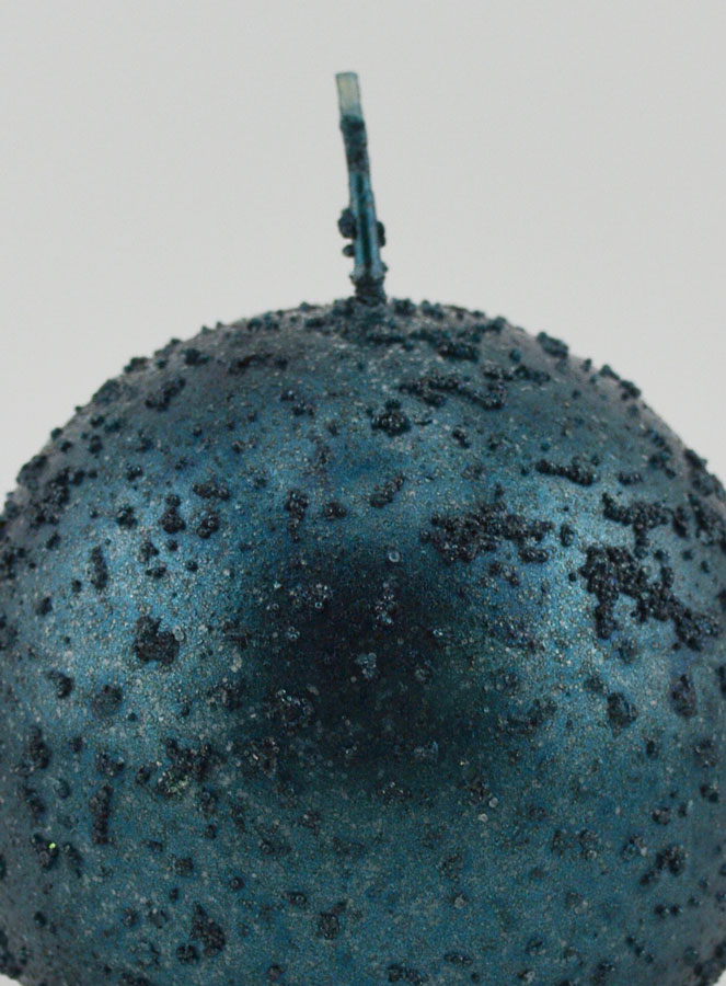 Candela Sfera di Natale Glitterata - Blu Ottanio (pic 3)