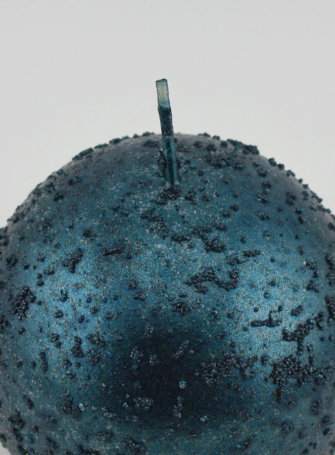 Candela Sfera di Natale Glitterata - Blu Ottanio (pic 4)