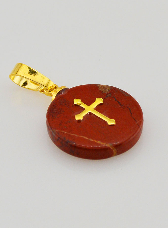 Medaglia con Croce - Rosso (pic 3)