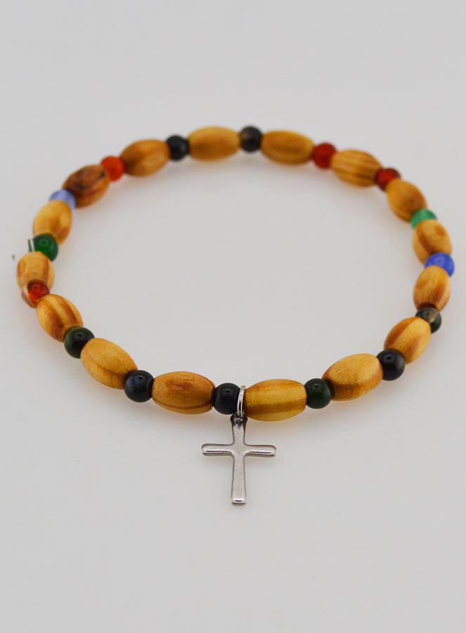 Bracciale con Croce - Agata & Legno (pic 2)