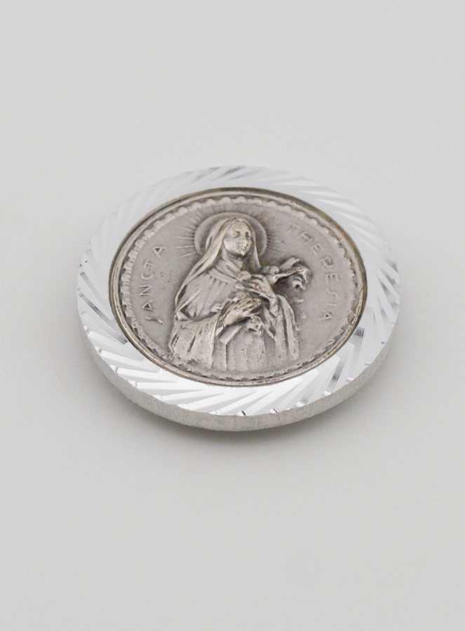 Placca Auto Magnetica di Santa Teresa - 3,5cm (pic 2)