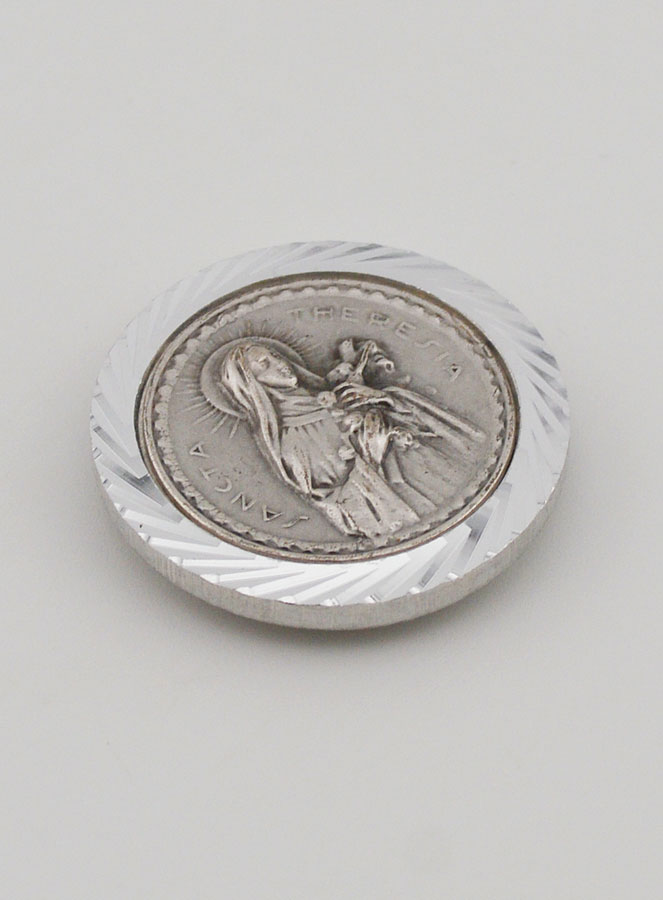 Placca Auto Magnetica di Santa Teresa - 3,5cm (pic 3)