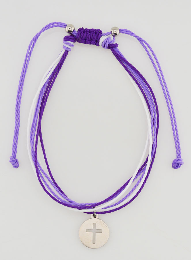 Bracciale con Croce - Viola (pic 1)