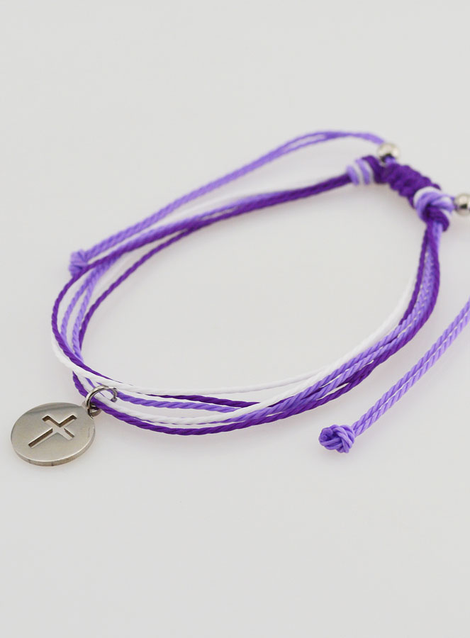 Bracciale con Croce - Viola (pic 4)