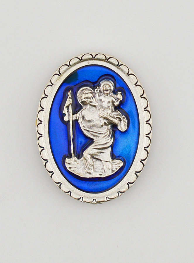 Placca Magnet Adesiva di San Cristoforo - 4cm (pic 1)