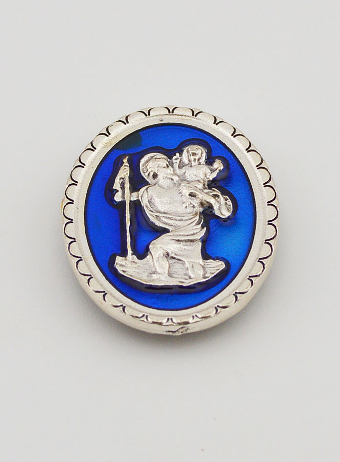 Placca Magnet Adesiva di San Cristoforo - 4cm (pic 2)