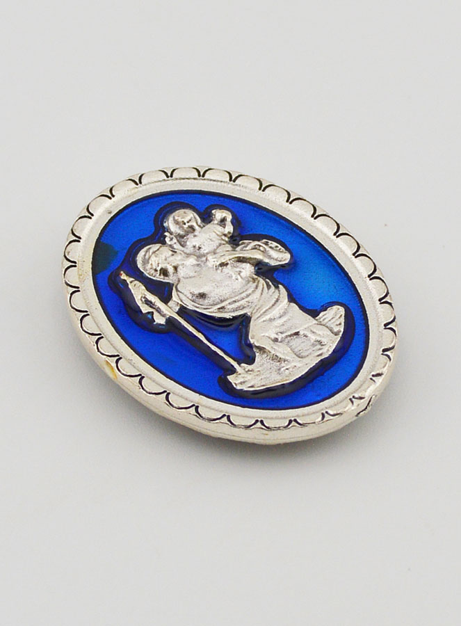 Placca Magnet Adesiva di San Cristoforo - 4cm (pic 3)