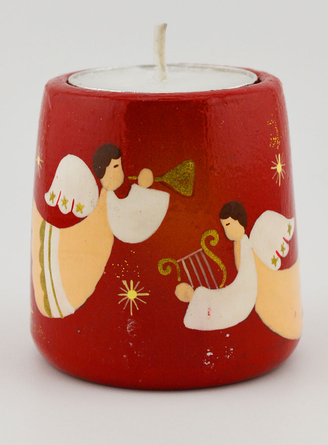 Portacandela di Natale Angeli Musicistà - 5 cm (pic 1)