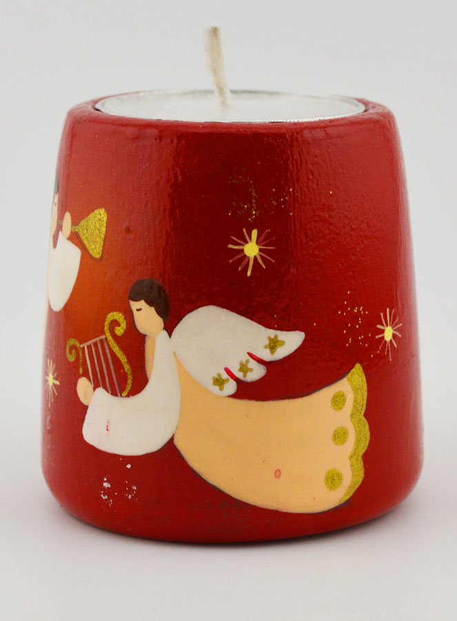 Portacandela di Natale Angeli Musicistà - 5 cm (pic 2)