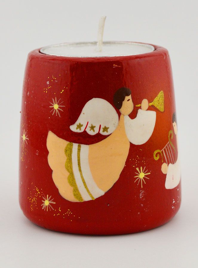 Portacandela di Natale Angeli Musicistà - 5 cm (pic 3)
