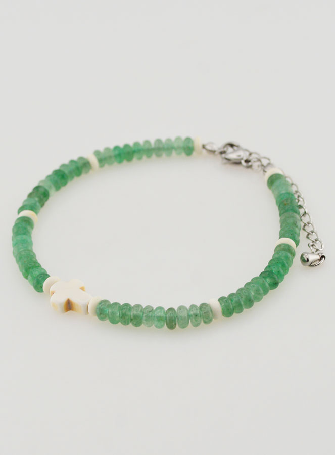 Bracciale Croce e Pietre Verdi (pic 3)