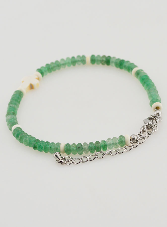 Bracciale Croce e Pietre Verdi (pic 4)