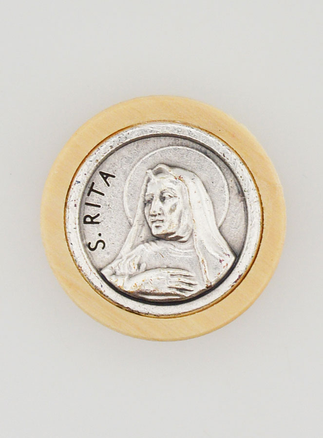 Placca Magnet Adesiva di Santa Rita - 22mm (pic 1)