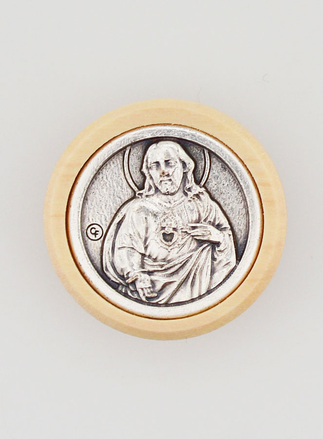 Placca Magnet Adesiva Sacro Cuore di Gesù - 22mm (pic 1)
