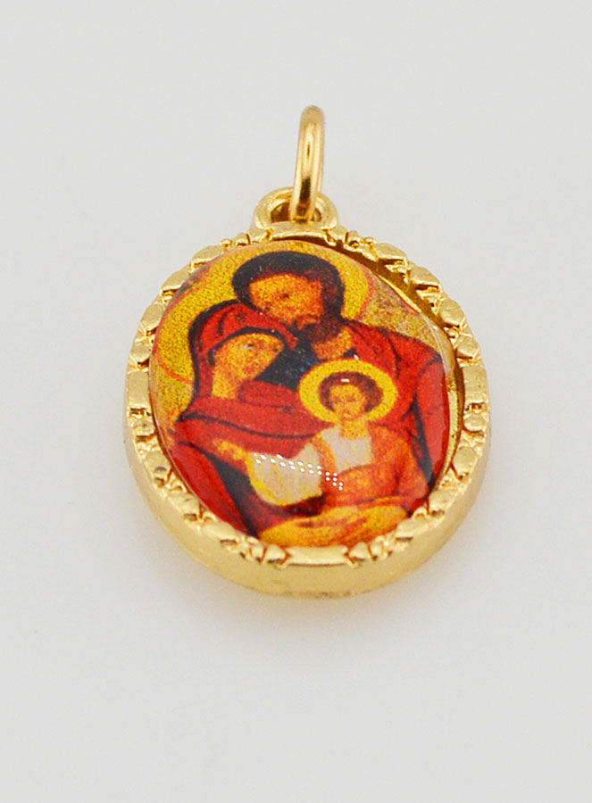 Medaglia Con Bordo 25 mm - Sacra Famiglia (pic 2)