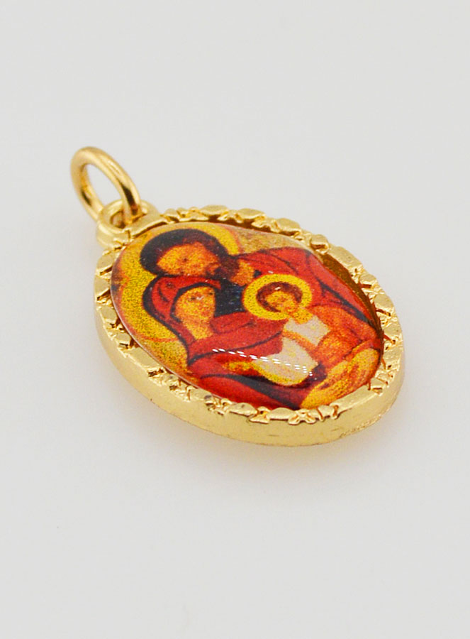 Medaglia Con Bordo 25 mm - Sacra Famiglia (pic 3)