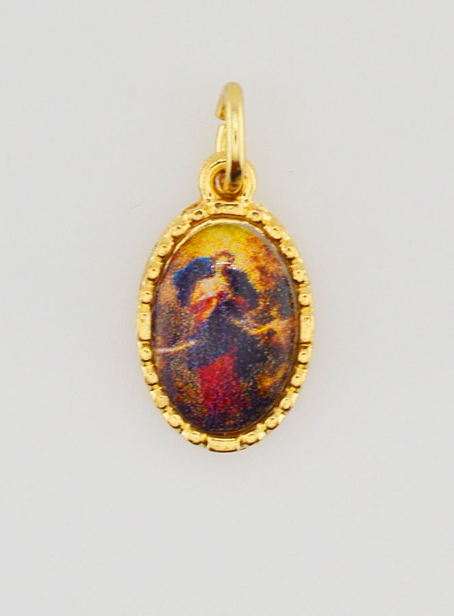 Medaglia Con Bordo 15 mm - Madonna che Sciogle i Nodi (pic 1)