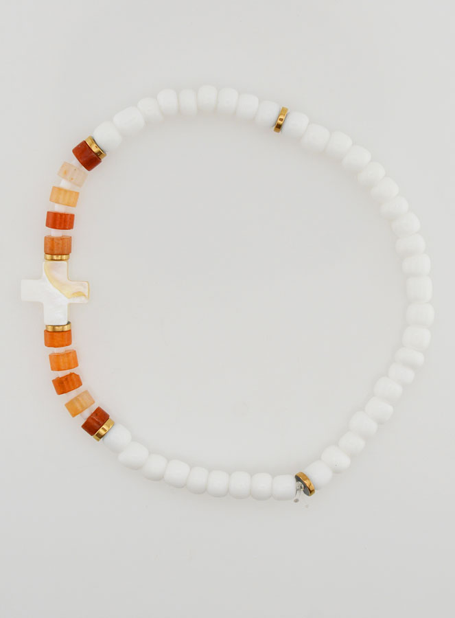 Bracciale Religioso in Pietra e Madreperla - Marrone (pic 1)