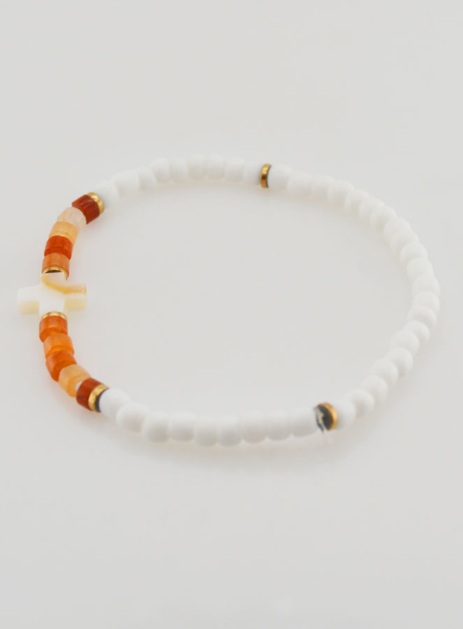 Bracciale Religioso in Pietra e Madreperla - Marrone (pic 2)