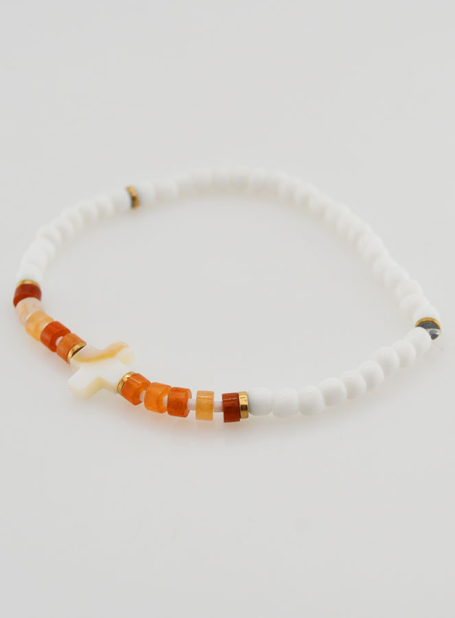 Bracciale Religioso in Pietra e Madreperla - Marrone (pic 3)
