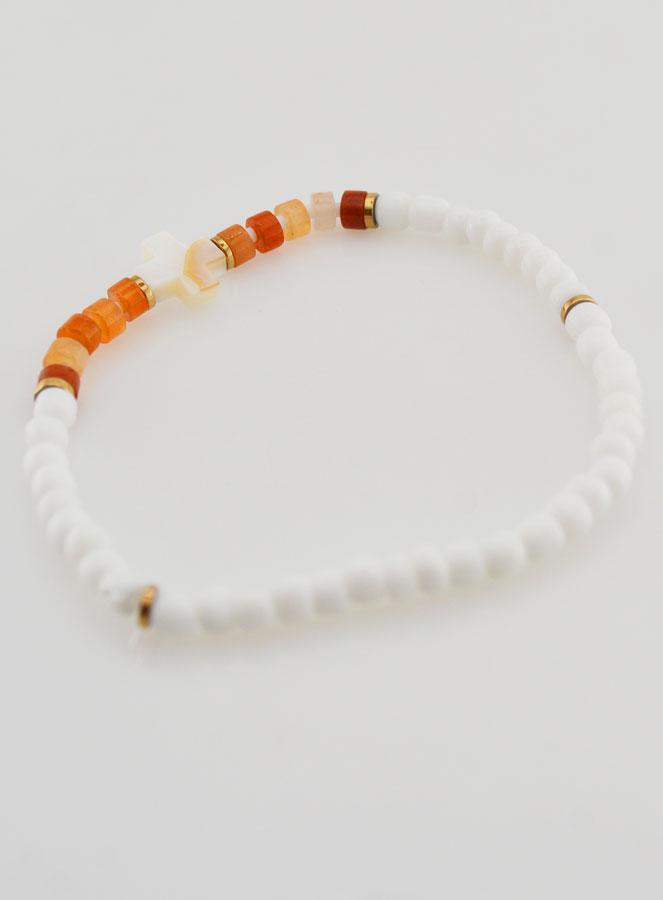 Bracciale Religioso in Pietra e Madreperla - Marrone (pic 4)