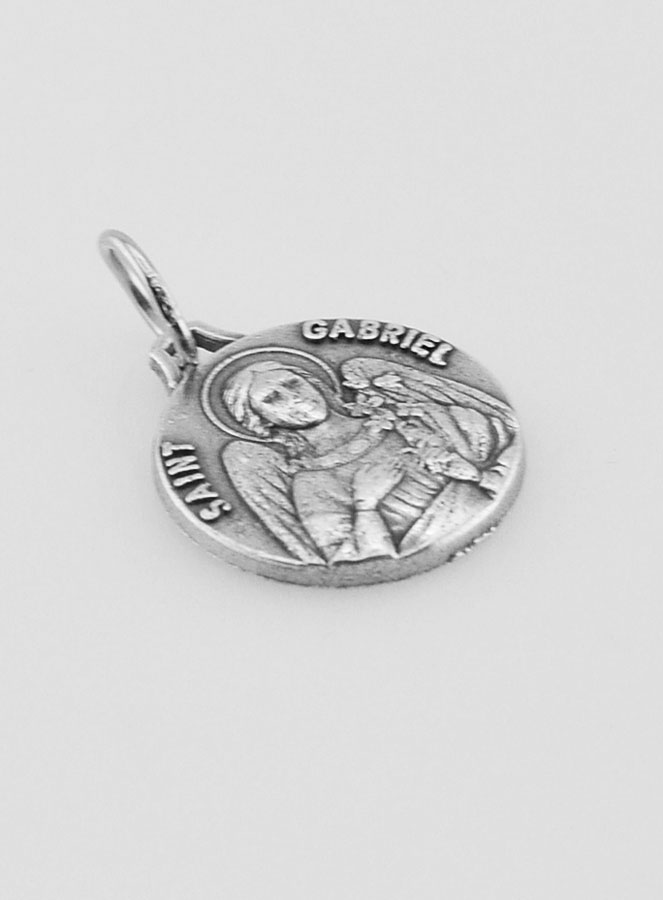 Medaglia San Gabriele Argentata - 14mm (pic 3)