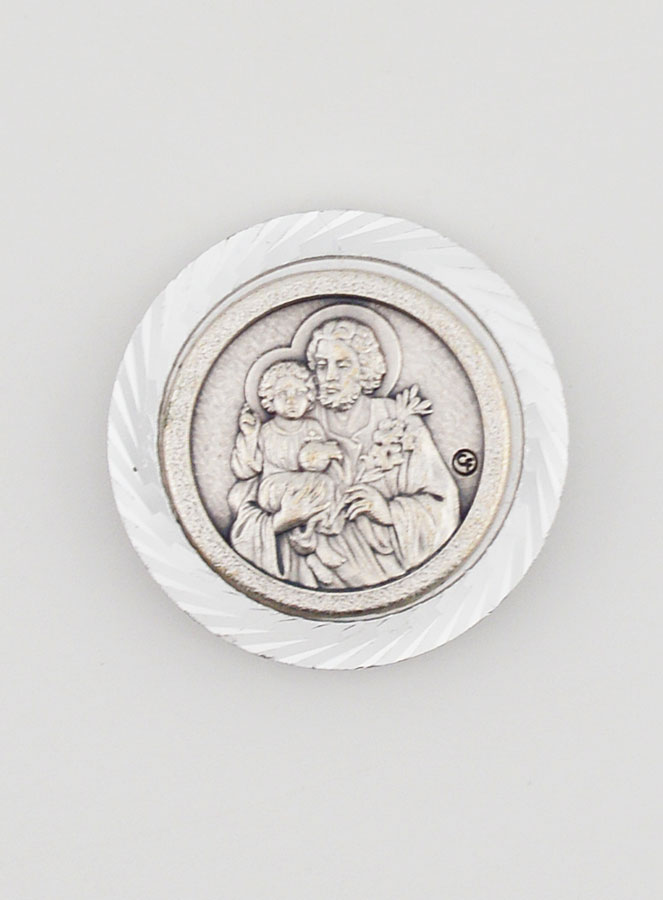 Placca Auto Magnetica di San Giuseppe - 3,5cm (pic 1)