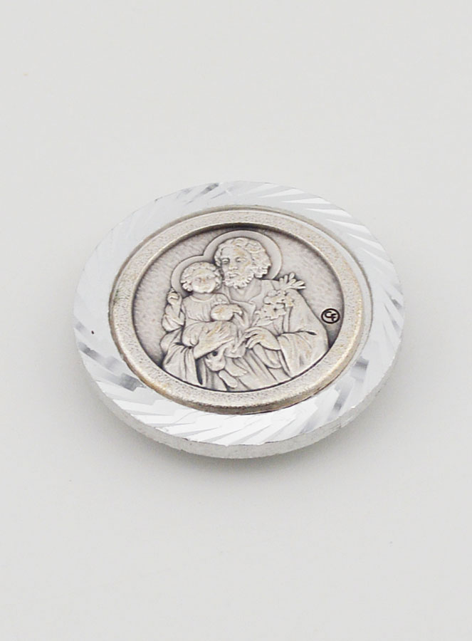 Placca Auto Magnetica di San Giuseppe - 3,5cm (pic 2)