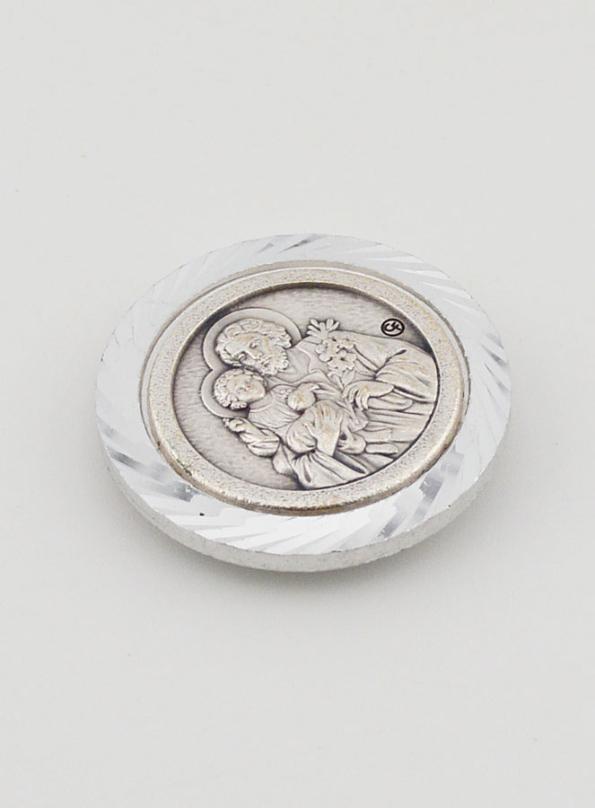 Placca Auto Magnetica di San Giuseppe - 3,5cm (pic 3)
