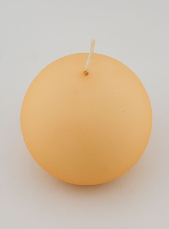 Candela Sfera Decorativa 8cm - Beige Opaco (pic 2)