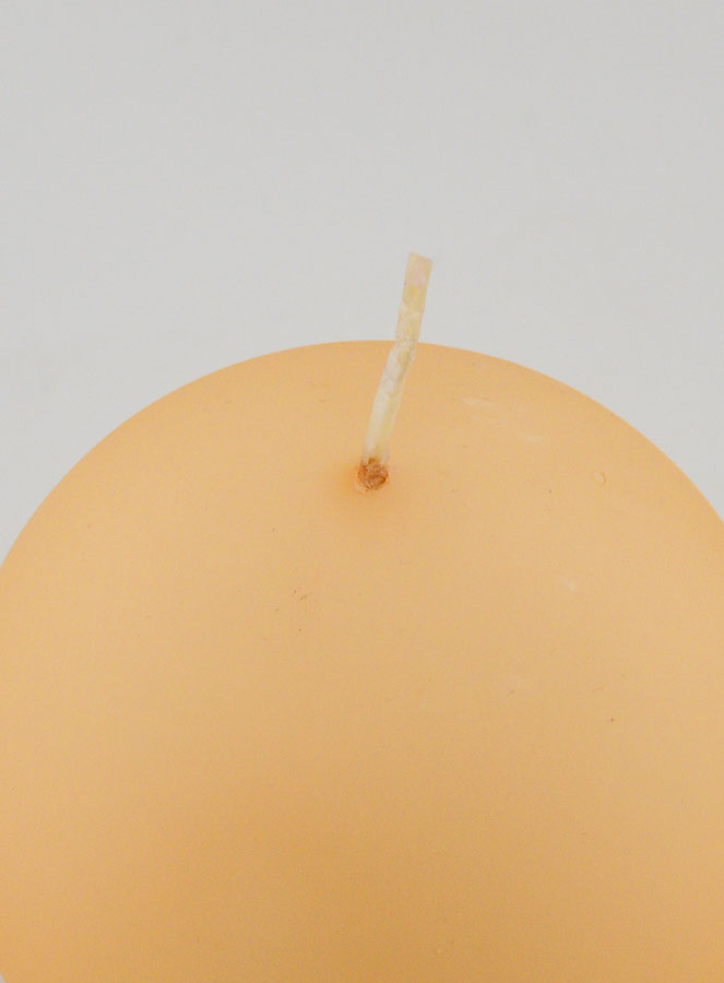 Candela Sfera Decorativa 8cm - Beige Opaco (pic 4)