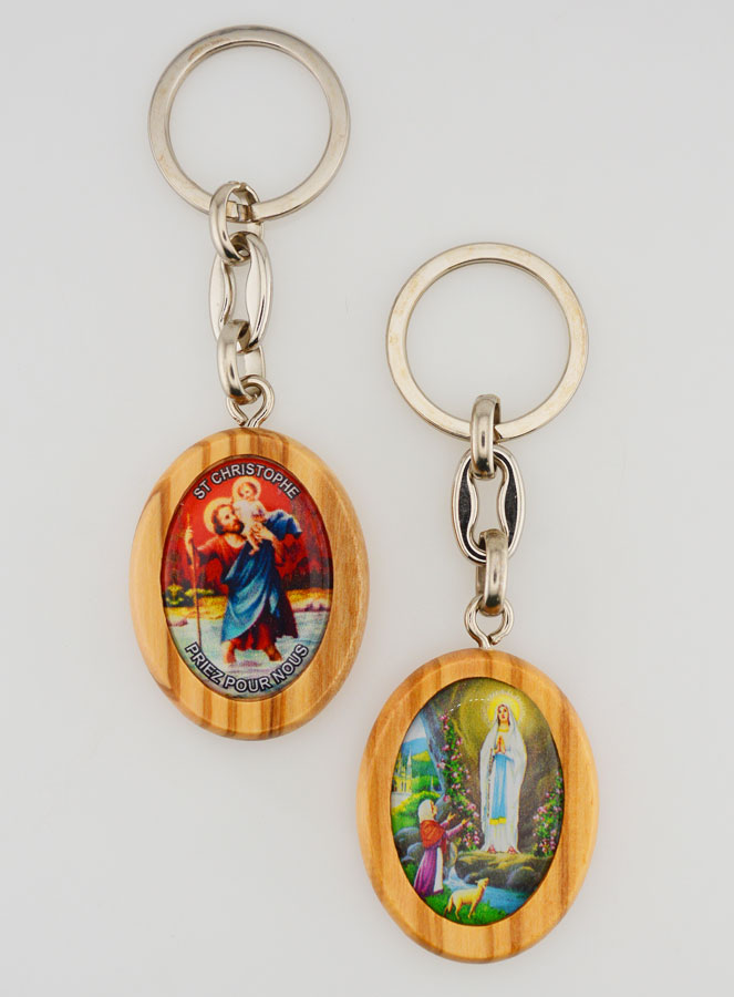 Portachiavi Doppia Faccia - San Cristoforo & Lourdes (pic 2)