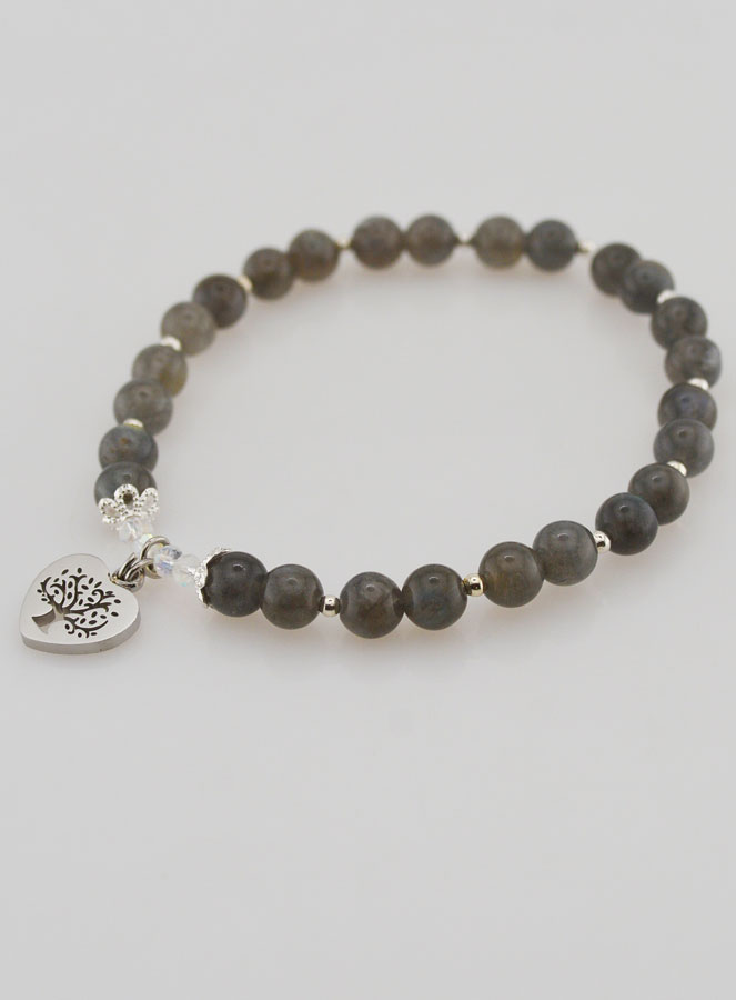 Bracciale in Pietra Naturale - Labradorite e Albero della Vita (pic 3)