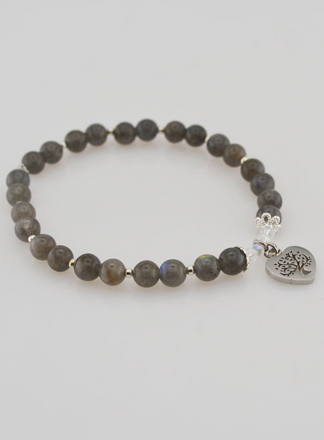 Bracciale in Pietra Naturale - Labradorite e Albero della Vita (pic 4)