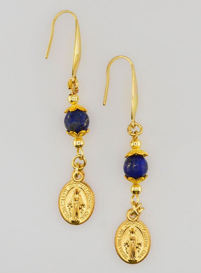 Medaglia Miracolosa - Orecchini Lapislazzuli (pic 1)