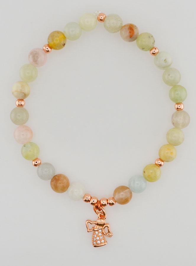 Bracciale Religioso - Angelo Custode e Morganite (pic 1)