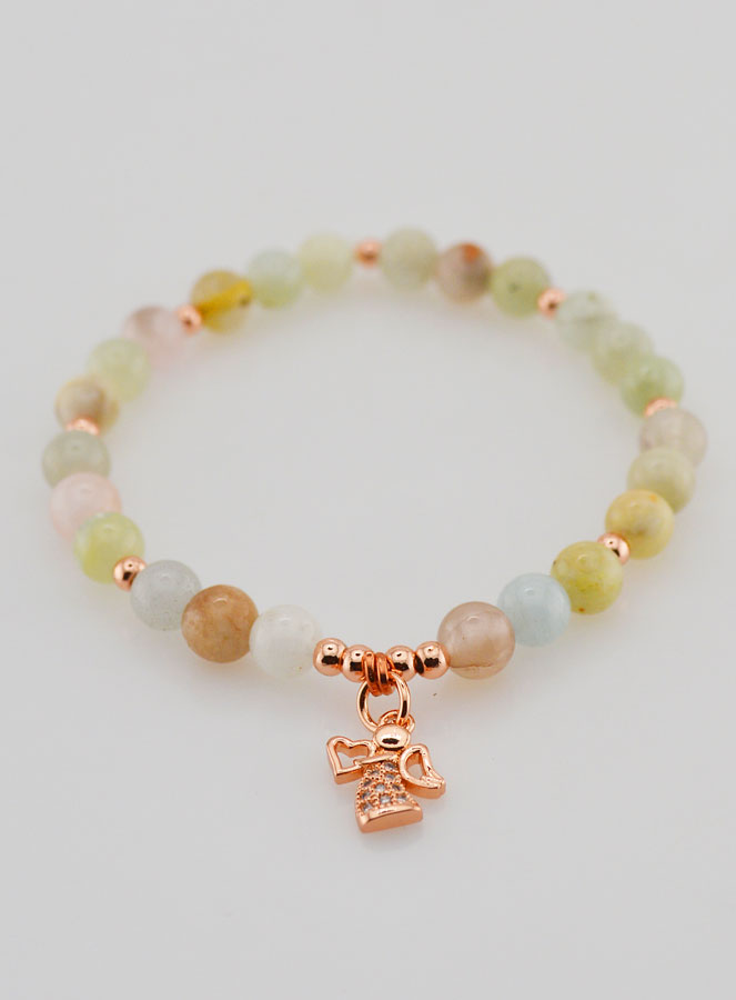 Bracciale Religioso - Angelo Custode e Morganite (pic 2)