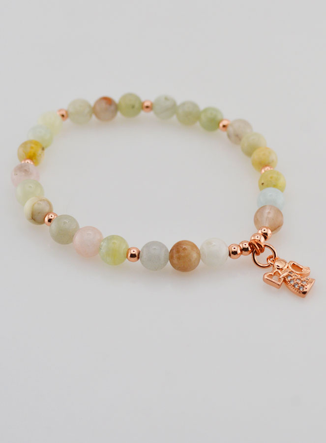 Bracciale Religioso - Angelo Custode e Morganite (pic 4)
