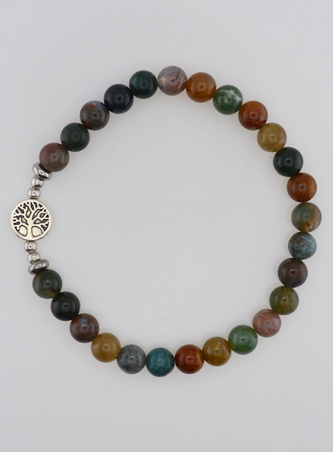 Bracciale in Agata Indiana e Albero Della Vita (pic 1)