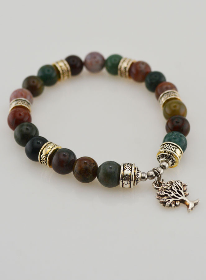 Bracciale in Agata Indiana & Albero della Vita (pic 3)