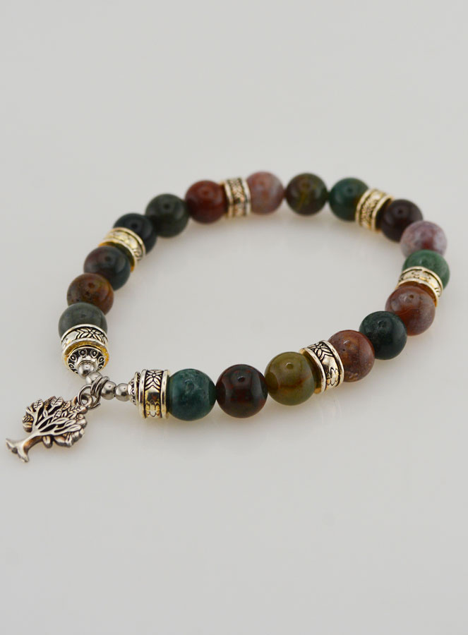 Bracciale in Agata Indiana & Albero della Vita (pic 4)