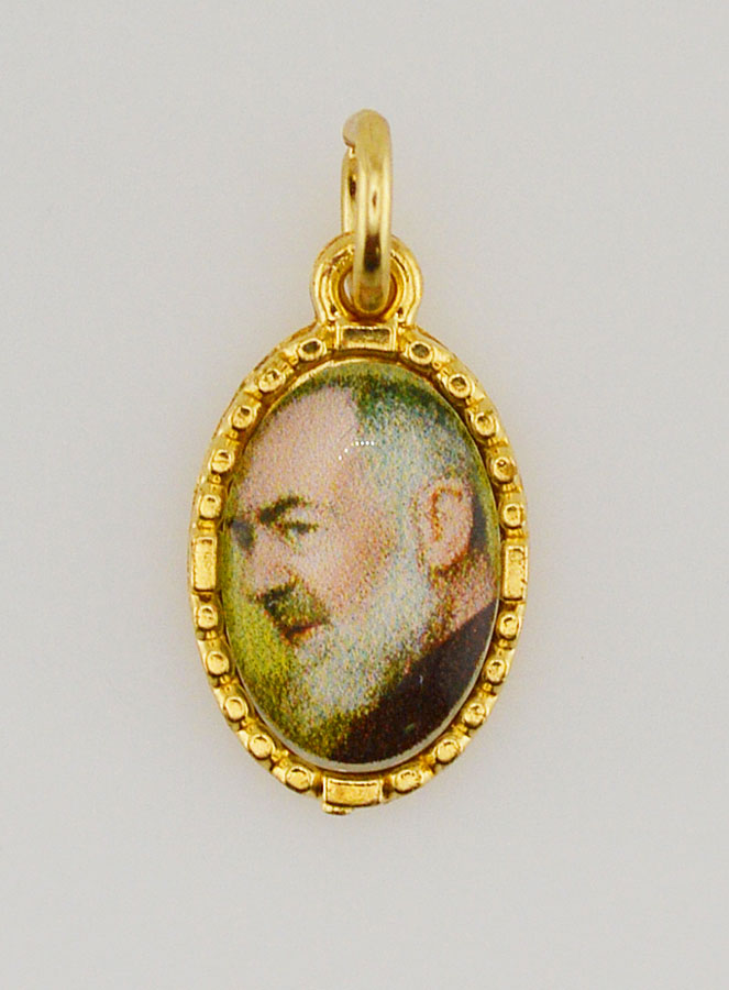 Medaglia Con Bordo 15 mm - Padre Pio (pic 1)