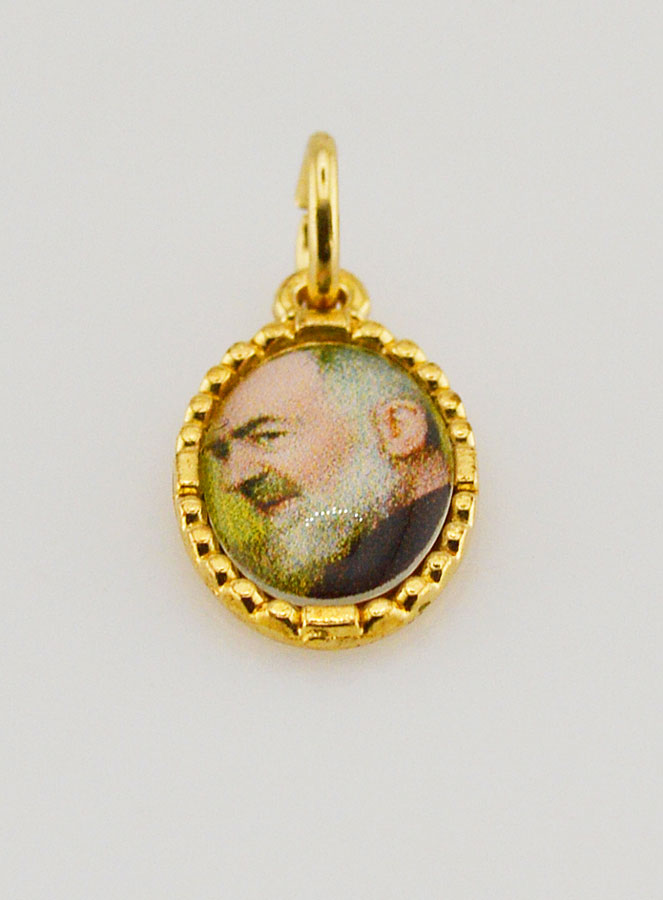 Medaglia Con Bordo 15 mm - Padre Pio (pic 2)