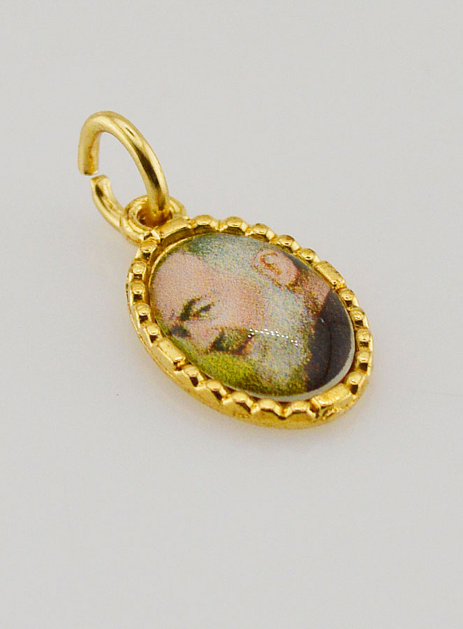 Medaglia Con Bordo 15 mm - Padre Pio (pic 3)