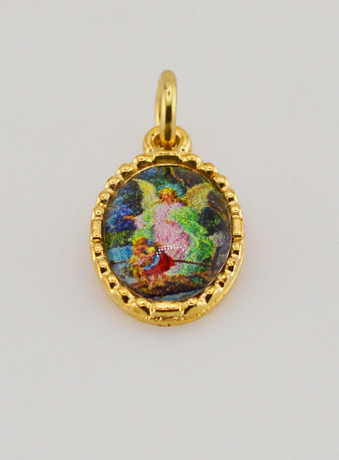 Medaglia Con Bordo 15 mm - Angelo Custode (pic 2)
